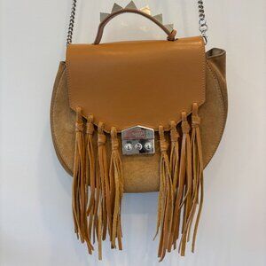 Salar Suede Fringe crossbody bag
